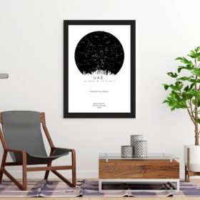 Light Skyline of UAE Star Map