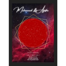 Red Galaxy Star Map