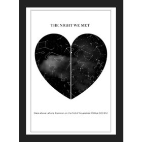 Black Heart Star Map