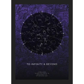 Violet Swirl Star Map