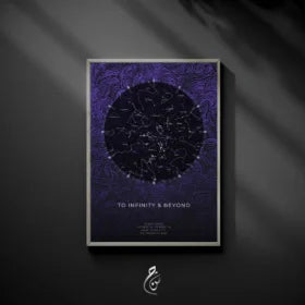 Violet Swirl Star Map