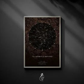 Bronze Swirl Star Map