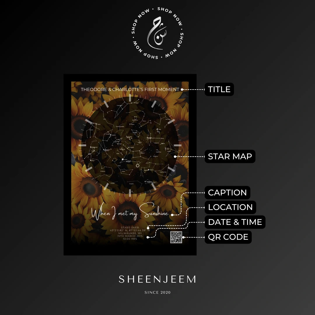 Yellow Flora Star Map