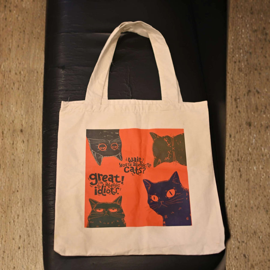 Cat‑titude Tote Bag