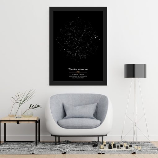 Star Map Blackest Wallpaper