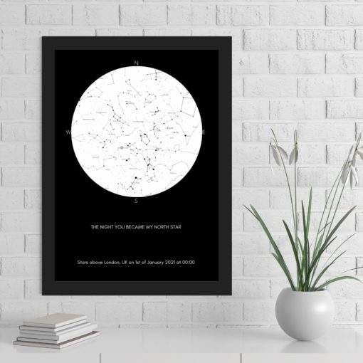 Star Map Dark Wallpaper
