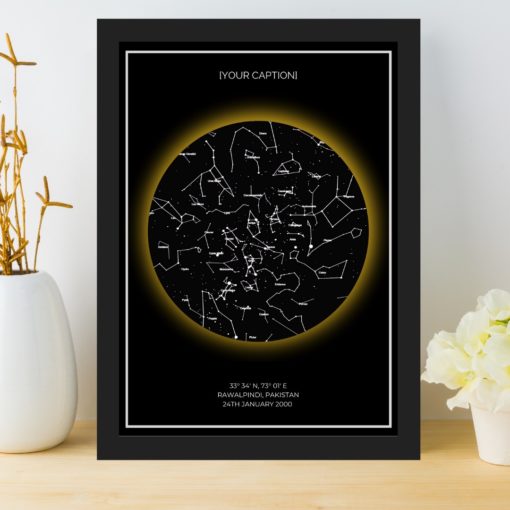 Star Map Eclipse Wallpaper