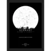 Dark Skyline of Germany Star Map