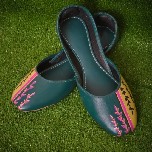 Leafy Traditional Khussa Shoes