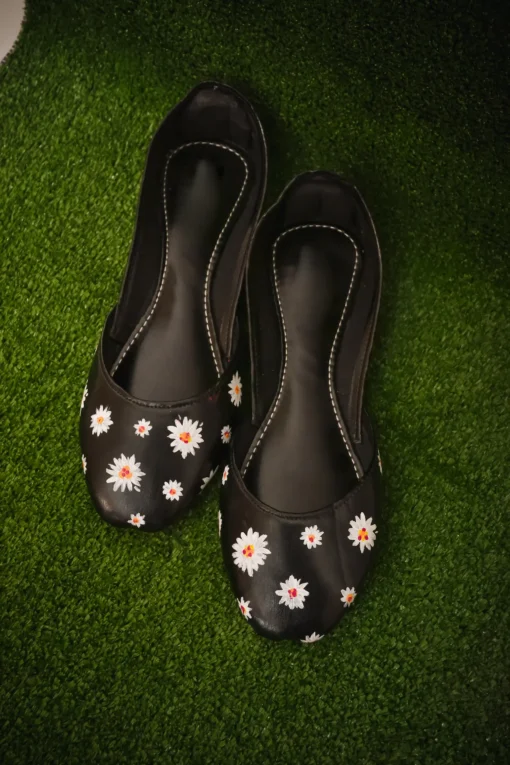 Black Jasmine Khussa Shoes