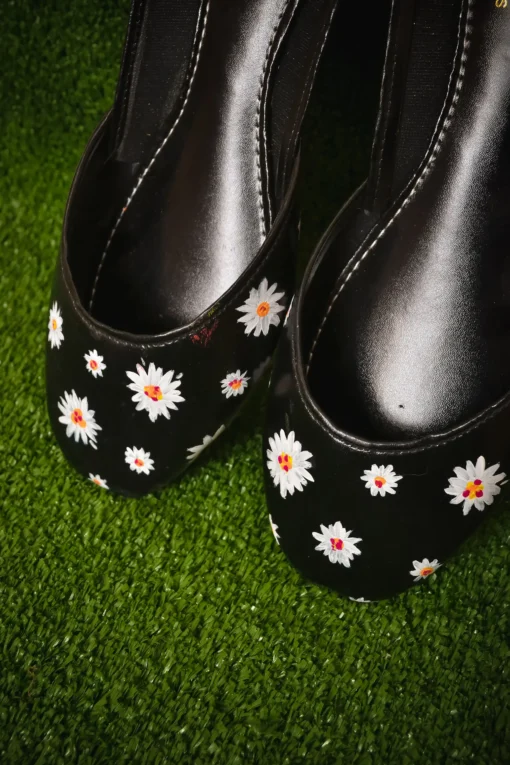 Black Jasmine Khussa Shoes