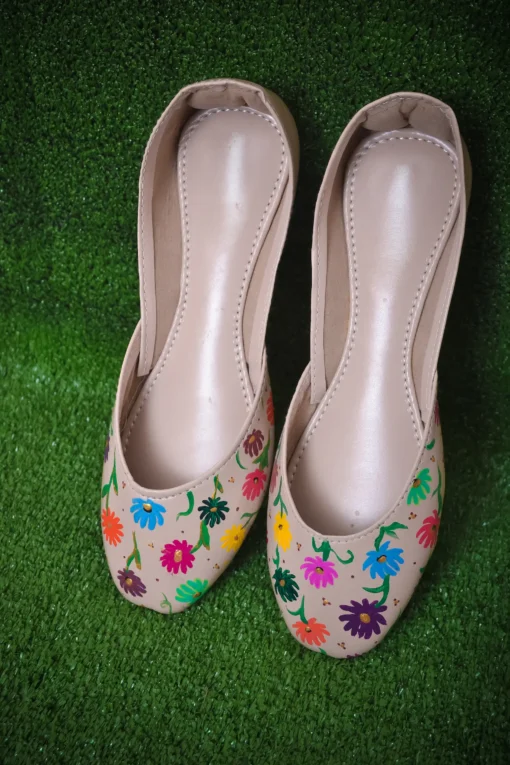 Flamboyantly Floral Khussa Shoes
