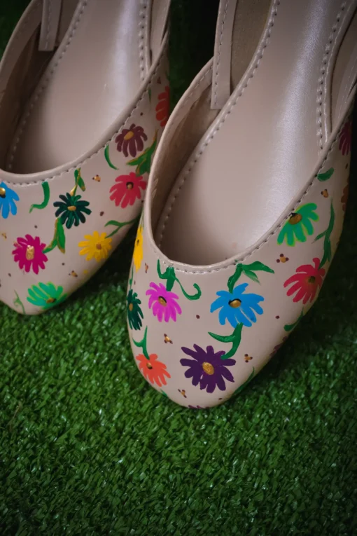 Flamboyantly Floral Khussa Shoes