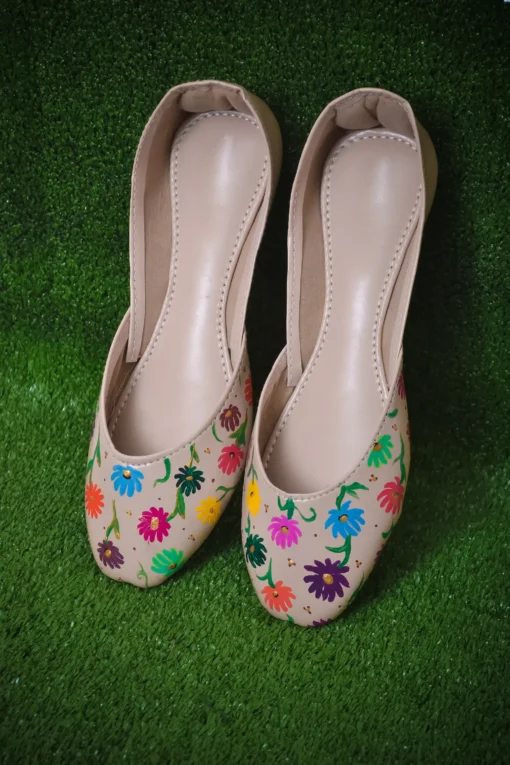 Flamboyantly Floral Khussa Shoes