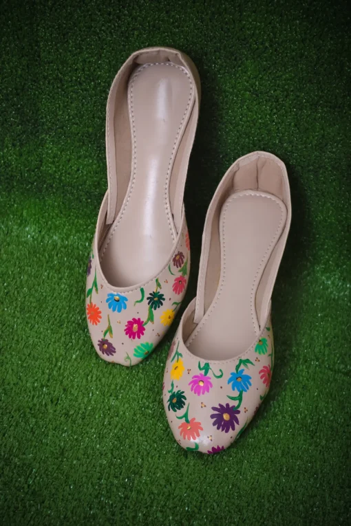 Flamboyantly Floral Khussa Shoes
